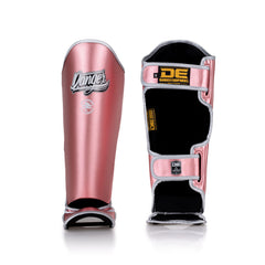 Pink Danger Equipment Thai Metallic Shin Guards Front/Back