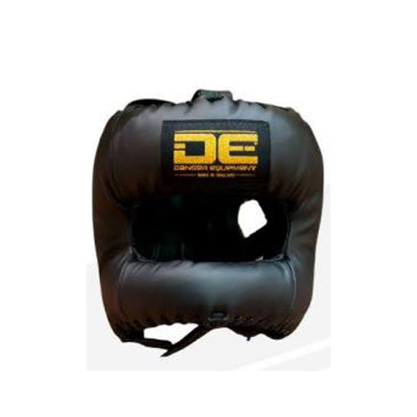 Black Danger Equipment Boxing Head Guard Front